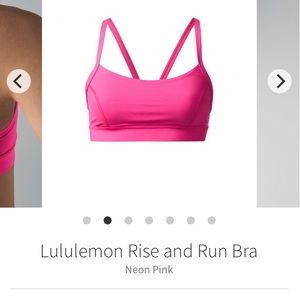 Lululemon Rise and Run bra. 10.